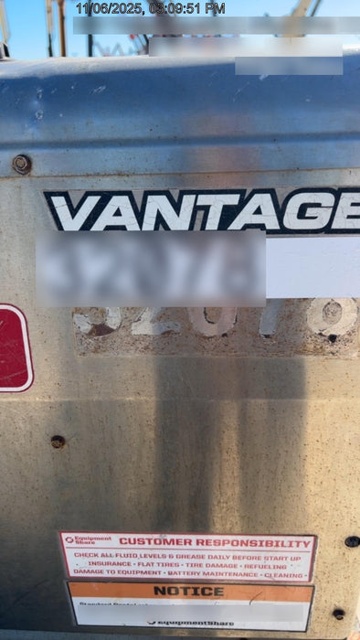 2019 Lincoln Electric Vantage 322 Welder Ready-Pak 3, Two wheel trailer, Fender and Light kit, Cable Rack