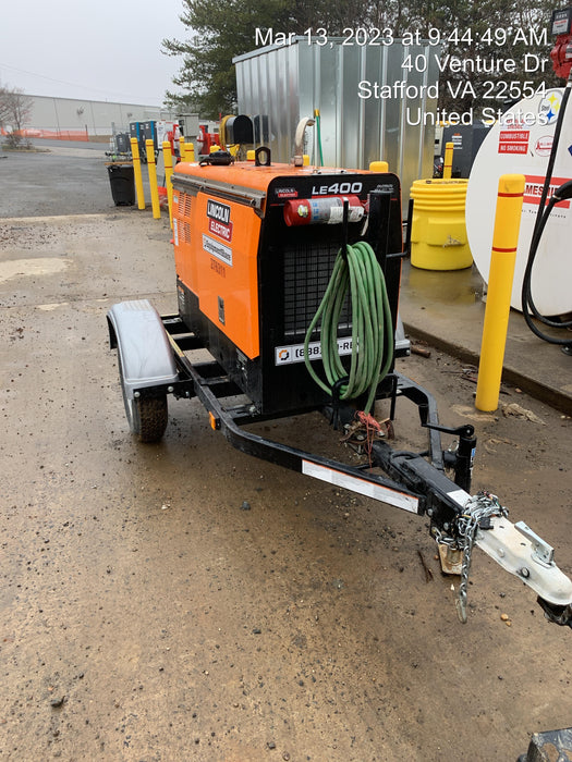 2022 Lincoln Electric LE400 Kubota V1505, Trlr, Cable Rack, Light Kit, ES Decals, T3