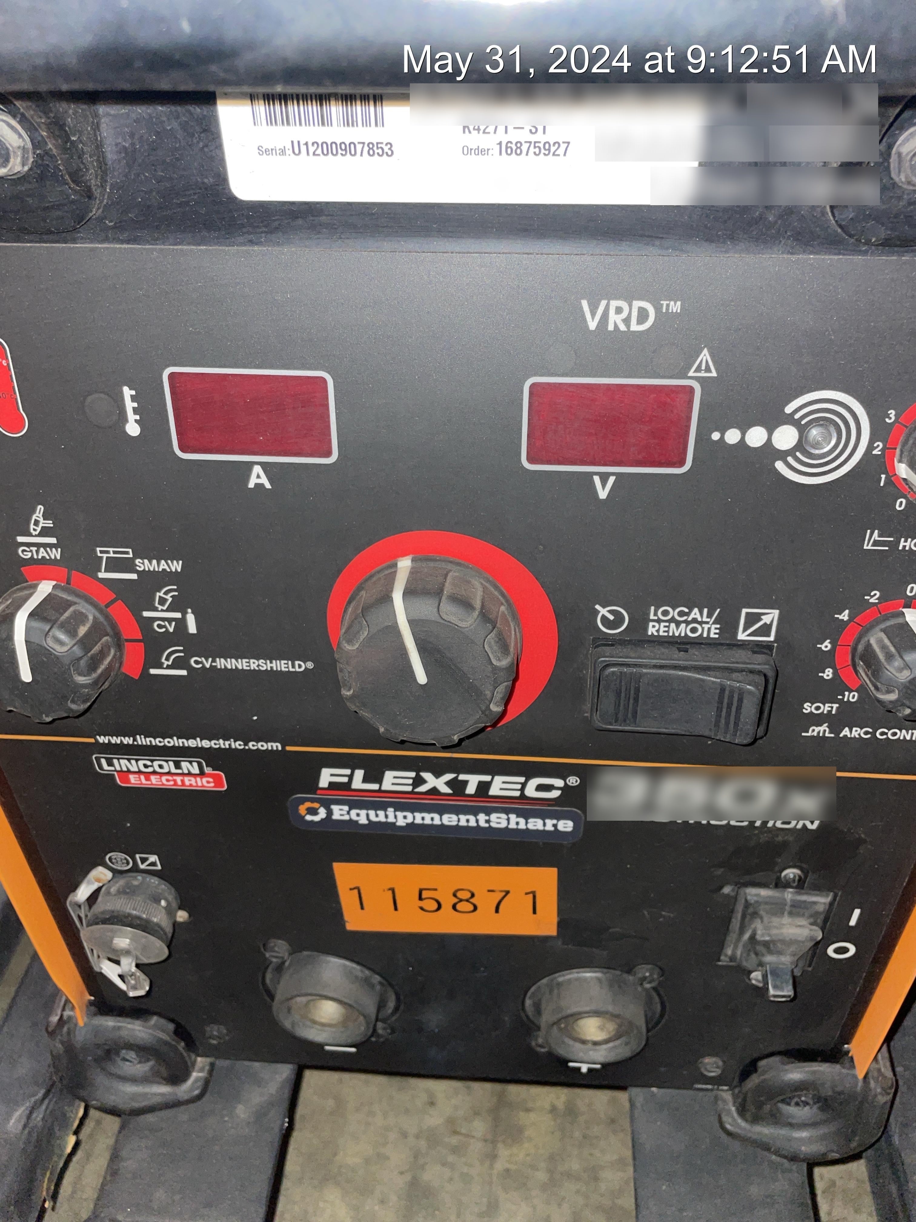 2020 LINCOLN ELECTRIC FLEXTEC 350X