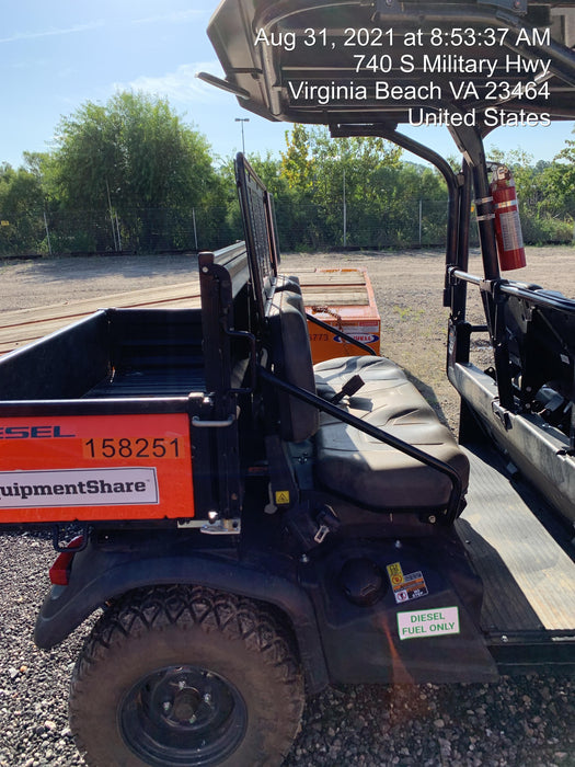 2021 Kubota RTV-X1140W-H Plastic Canopy, Windshield Acrylic Clear, LED Strobe Light, Wire Harness Kit, Back up Alarm