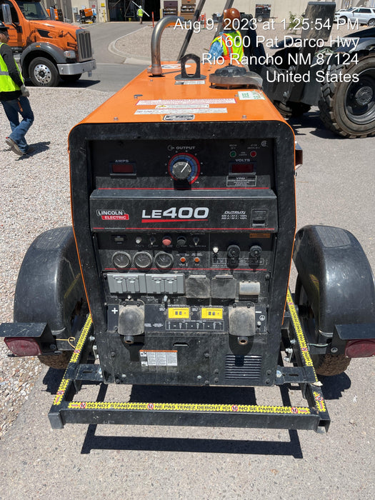 2022 Lincoln Electric LE400 Kubota V1505, Trlr, Cable Rack, Light Kit, ES Decals, T3