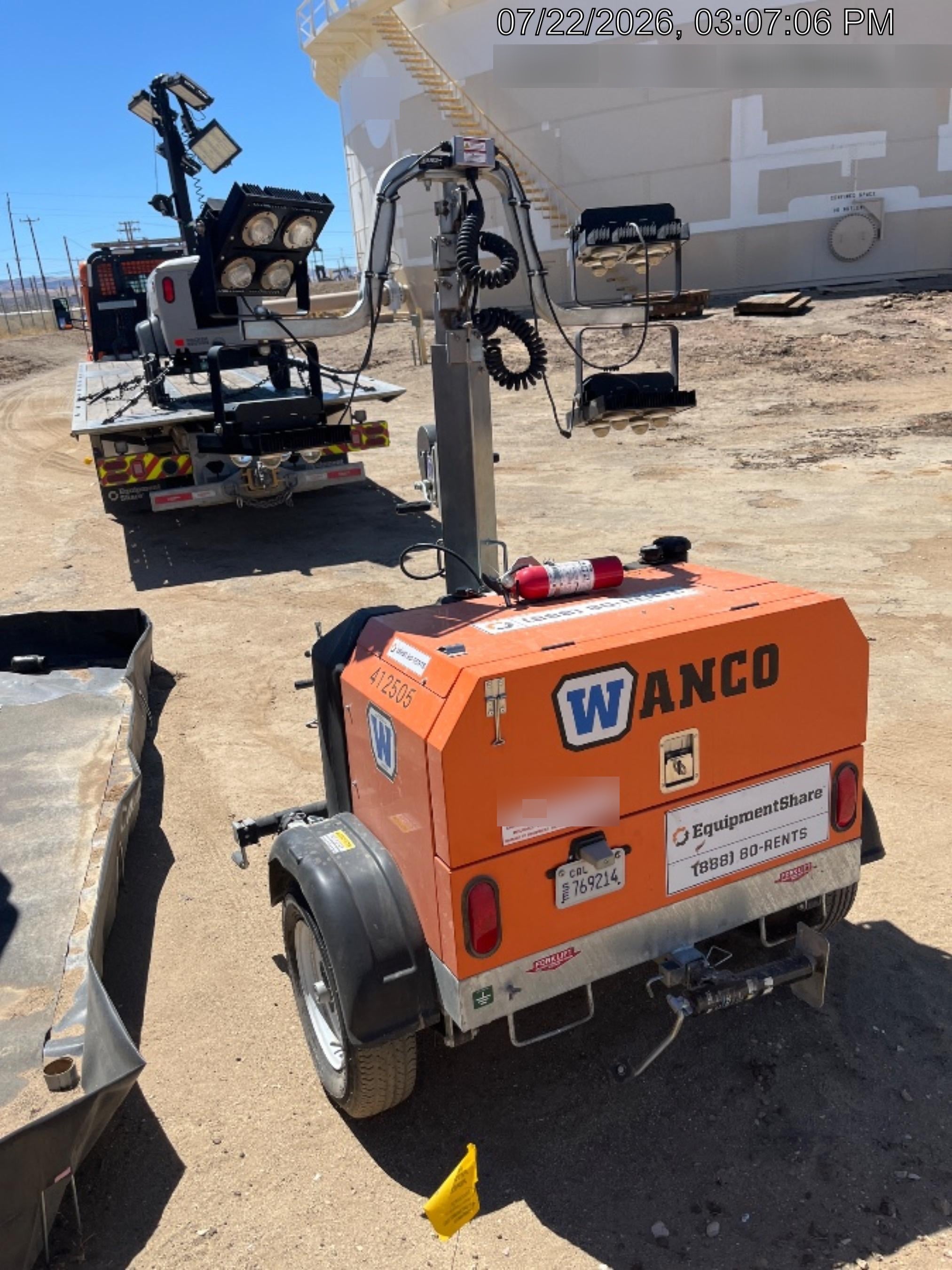 2024 Wanco WLTT-4MM4K Diesel, Deep Sea Controller, Shore Power Plug, Auto Start, (4) 350W LED Floodlights, 4kW Generator, 60 Gal Fuel Tank, 2" Ball, T3