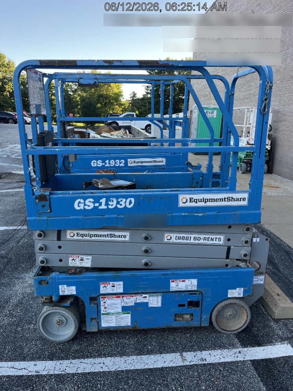 2019 Genie GS-1930 Genie GS-1930 Scissor Lift w/Standard Options