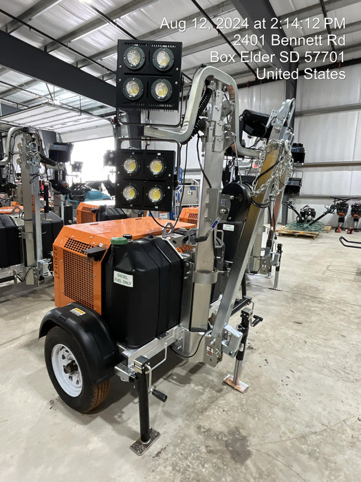 2024 Wanco WLTT-4MM4K Diesel, Deep Sea Controller, Shore Power Plug, Auto Start, (4) 350W LED Floodlights, 4kW Generator, 60 Gal Fuel Tank, 2" Ball, T3