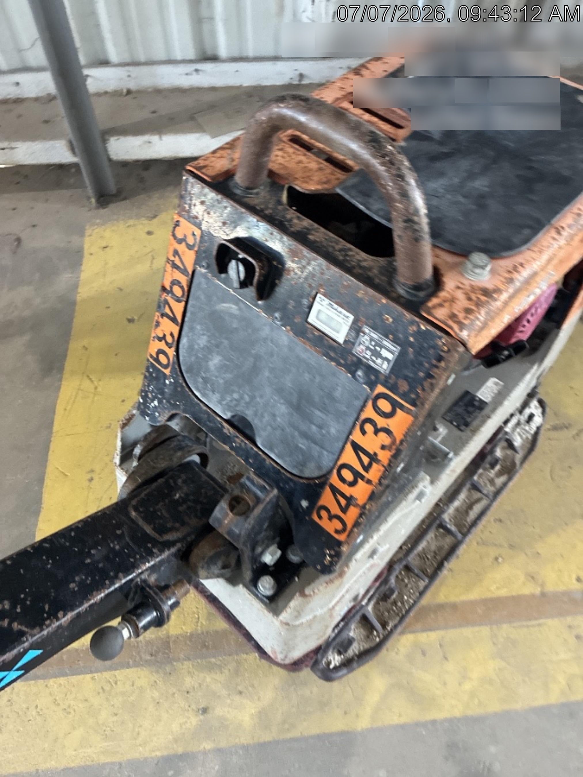 2023 Multiquip MV308GH Honda GX270, 18" Plate, Tachometer