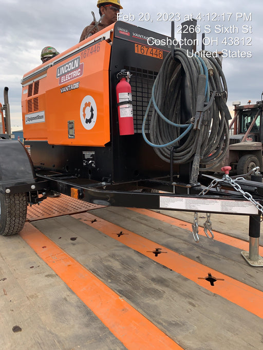 2021 Lincoln Electric Vantage 322 Vantage 322 Ready Pak 3 w/ Decals, ORANGE (includes trailer, cable rack, fender light kit) NO Telematics