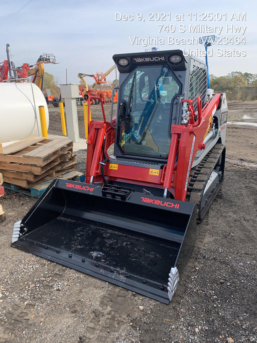 2021 Takeuchi TL6CR 65hp Kubota Diesel, Cab/Heat/Air, Rubber Tracks, Hydraulic QC