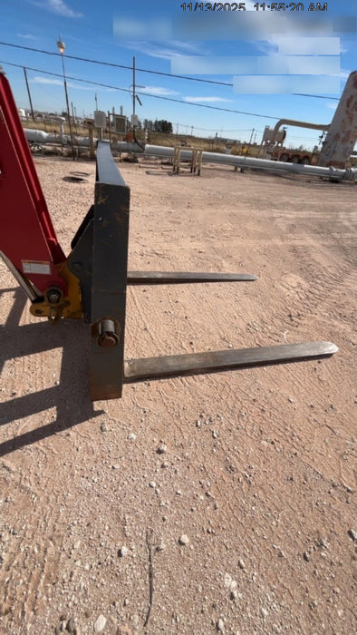 2018 Manitou MTA10055 Manitou MTA 10055 w/Open ROPS, Work Lights/Strobe, Aux Hyd, Solid Tires, Lift Hook, 66" Carriage, 60" Forks