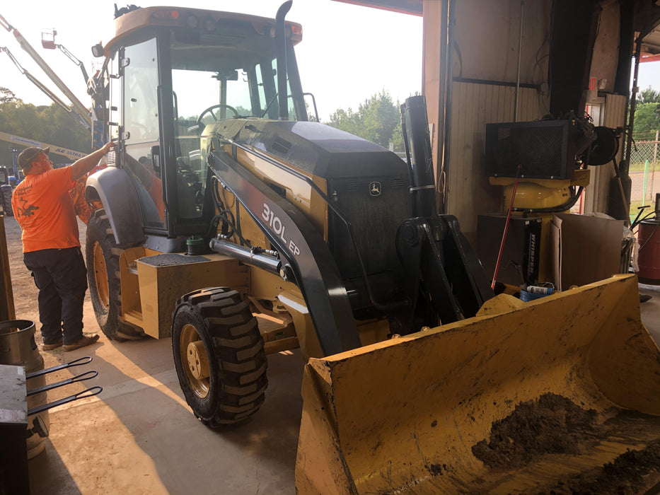 2020 John Deere 310LEP Cab/Heat/Air, 4WD, Standard Stick, Pilot Controls, 2 Way Hydraulics, TAG Manual QC
