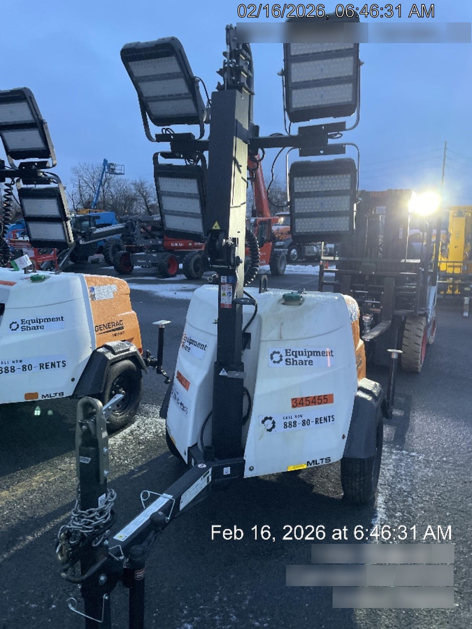 2023 Generac MLT2 Diesel, Flex Switch 120V Input, Powerzone Controller, (4) 320W LED Lights, 4kW Generator, 39.9 Gal Fuel Tank, 2" Ball, T3