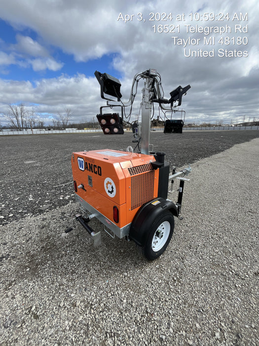 2024 Wanco WLTT-4MM4K Diesel, Deep Sea Controller, Shore Power Plug, Auto Start, (4) 350W LED Floodlights, 4kW Generator, 60 Gal Fuel Tank, 2" Ball, T3