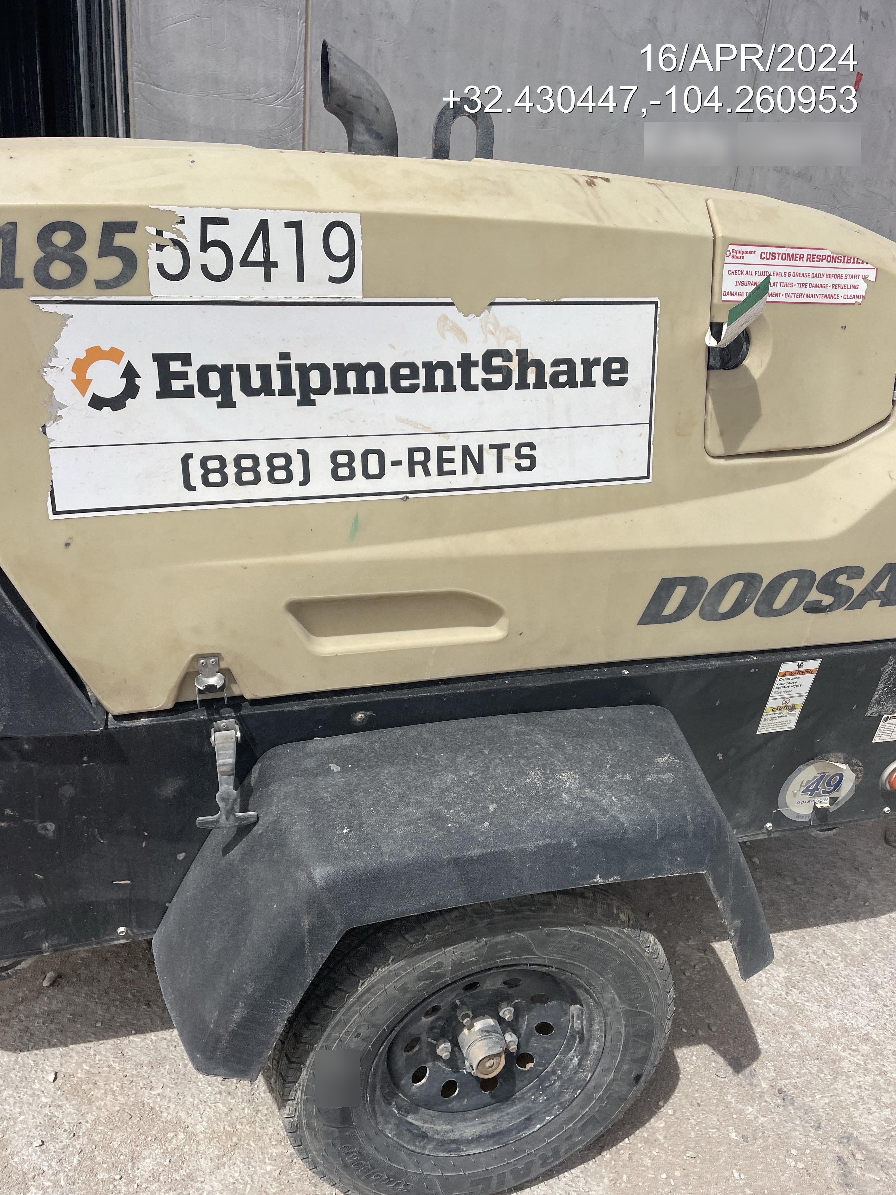 2019 DOOSAN C185WDO-T4F