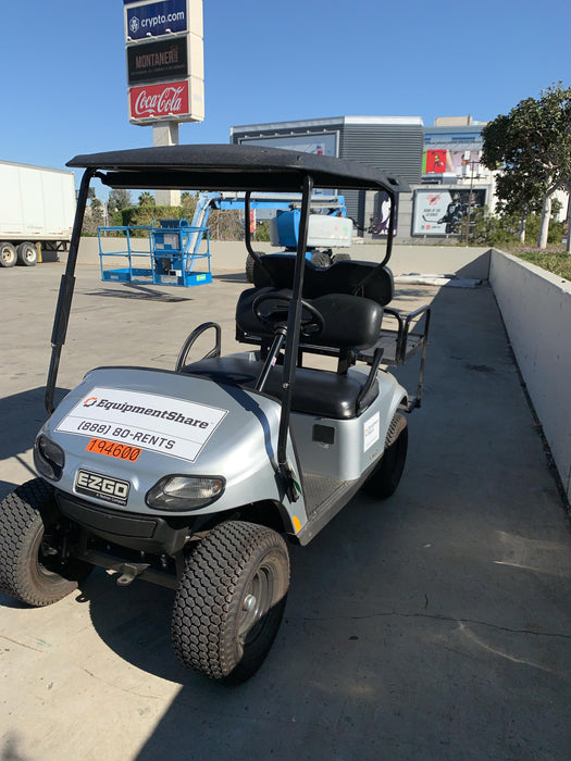 2022 Ez-Go VALOR 4 GAS EFI, PLATINUM, 
REAR SEAT KIT, ROOF, SPLIT TINTED WINDSHIELD