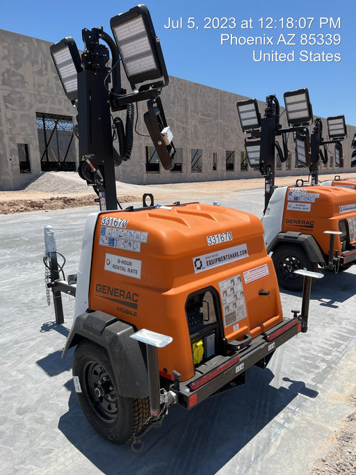 2023 Generac MLT2 Diesel, Flex Switch 120V Input, Powerzone Controller, (4) 320W LED Lights, 4kW Generator, 39.9 Gal Fuel Tank, 2" Ball, T3