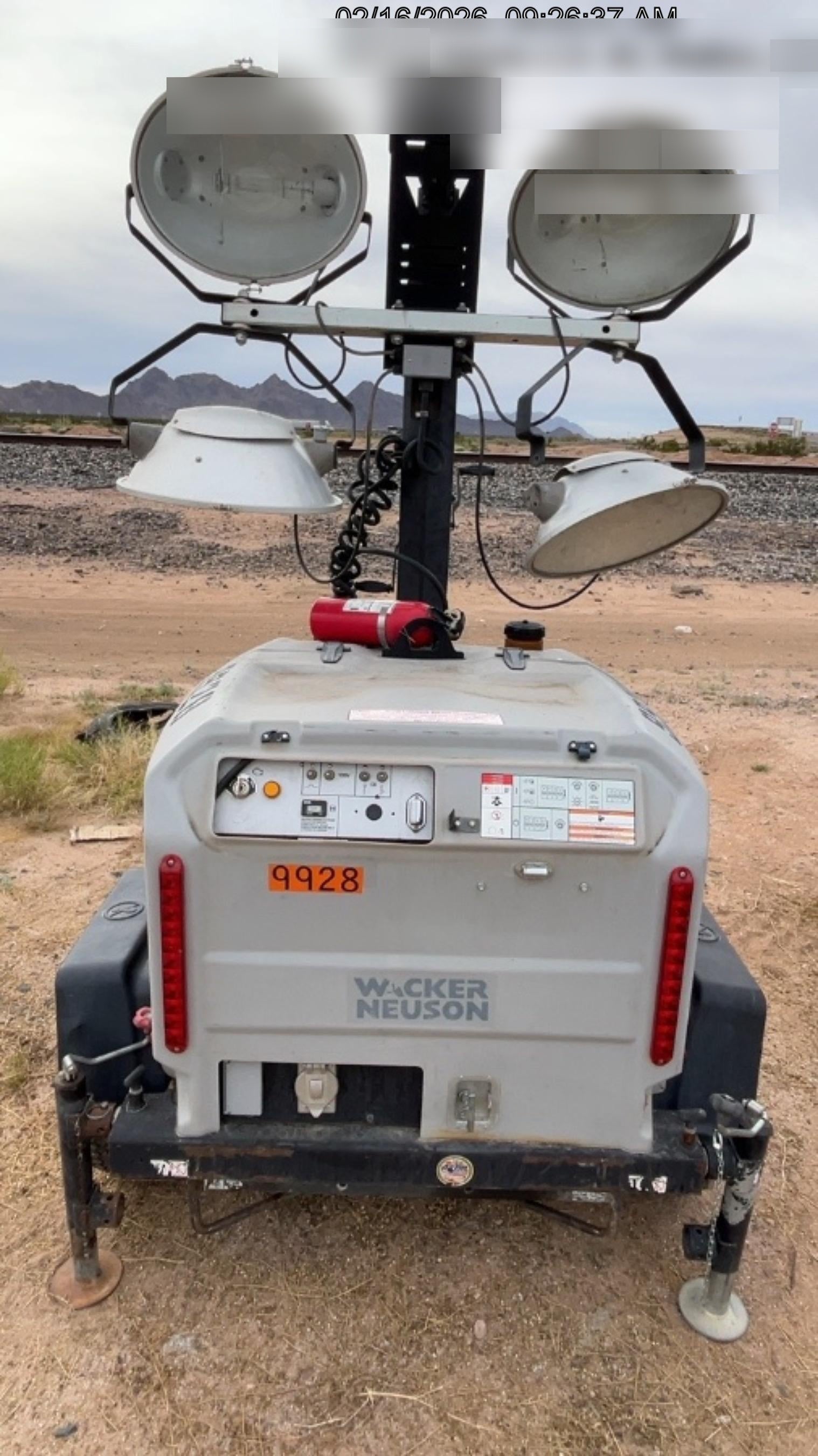 Wacker Neuson LTV6K-MH Wacker Neuson LTV6K Towable Light Tower