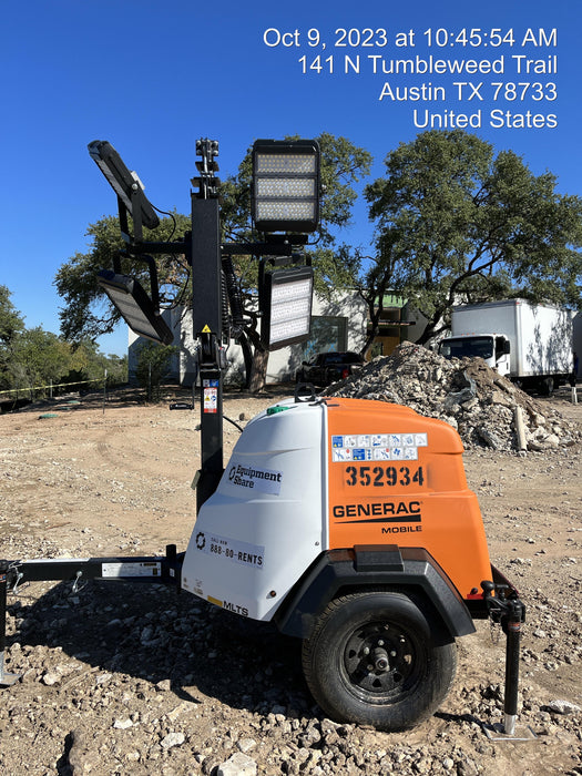 2023 Generac MLT2 Diesel, Flex Switch 120V Input, Powerzone Controller, (4) 320W LED Lights, 4kW Generator, 39.9 Gal Fuel Tank, 2" Ball, T3