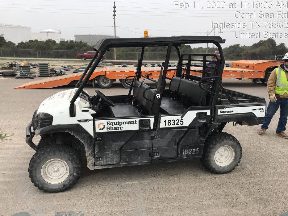 2018 Kawasaki MULE PRO-DX Kawasaki Mule 4x4 Diesel UTV w/Hard Top, Windshield, Beacon, Backup Alarm, ES Keypad/Hardware Installed