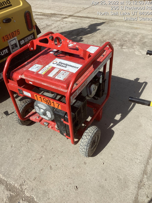 2020 Multiquip GA6HR Gen 6kW Honda GX340 GFCI Wheel Kit