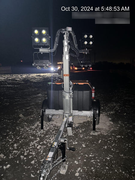 2024 Wanco WLTT-4MM4K Diesel, Deep Sea Controller, Shore Power Plug, Auto Start, (4) 350W LED Floodlights, 4kW Generator, 60 Gal Fuel Tank, 2" Ball, T3