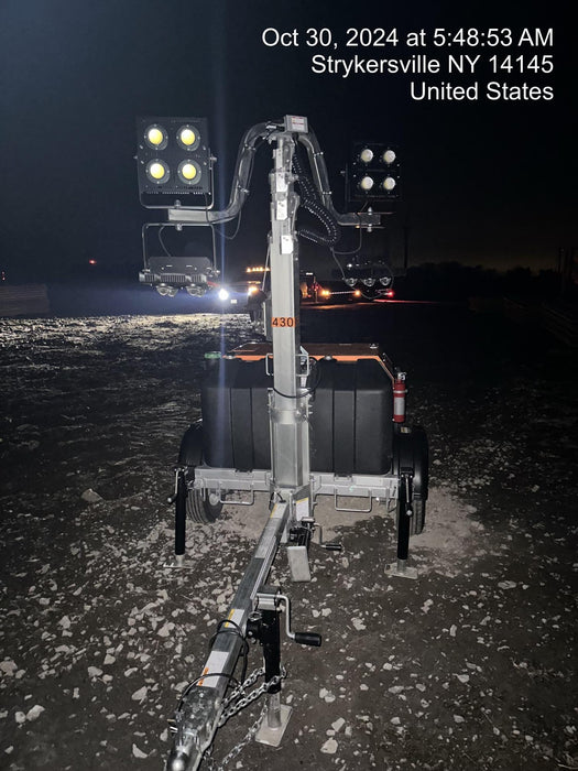 2024 Wanco WLTT-4MM4K Diesel, Deep Sea Controller, Shore Power Plug, Auto Start, (4) 350W LED Floodlights, 4kW Generator, 60 Gal Fuel Tank, 2" Ball, T3