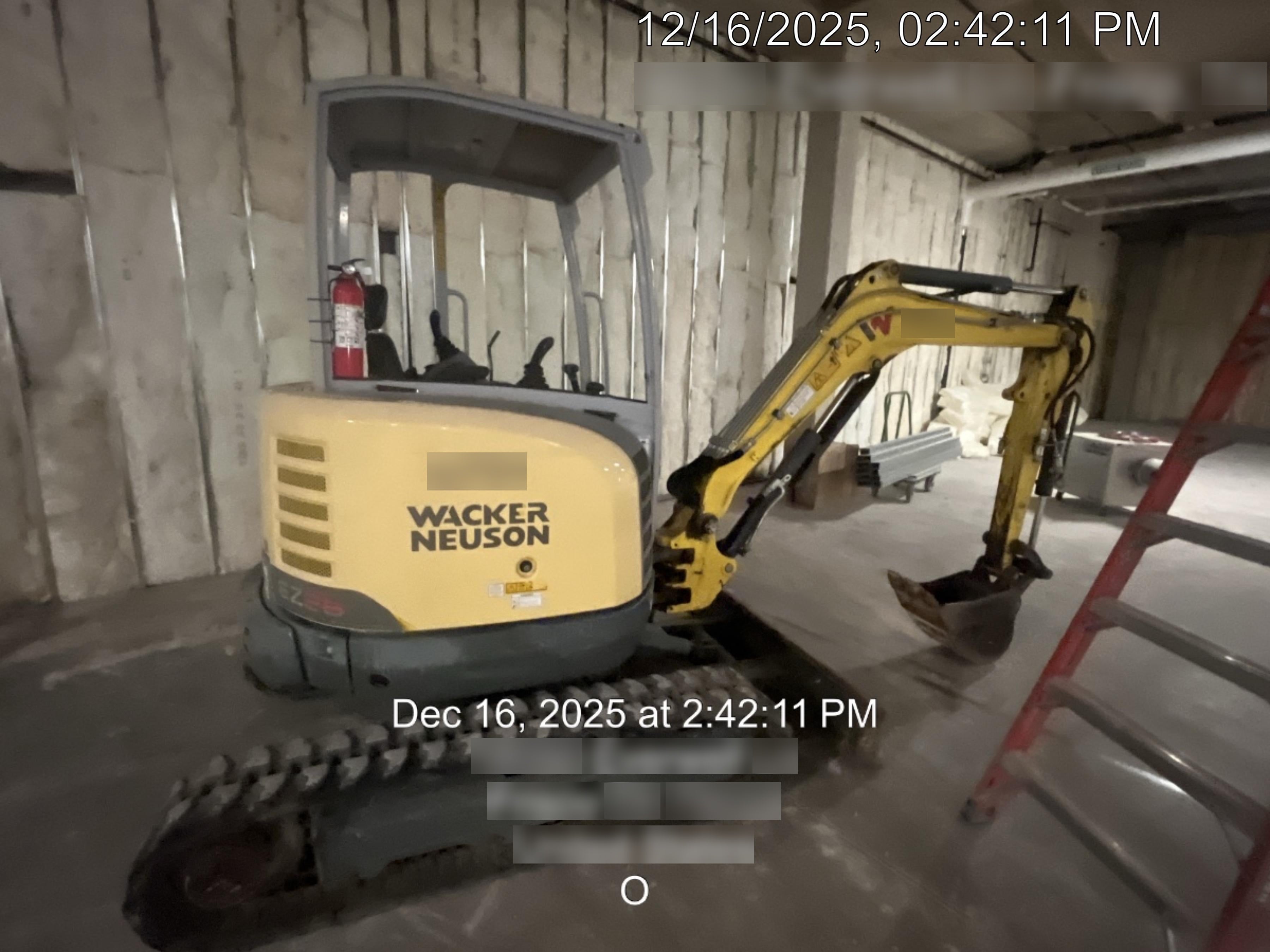2019 Wacker Neuson EZ26 MX, Trk, Long, Canopy w/Manual Coupler, 3-40mm Pin Kits, 12"/18"/24" Pin on Buckets