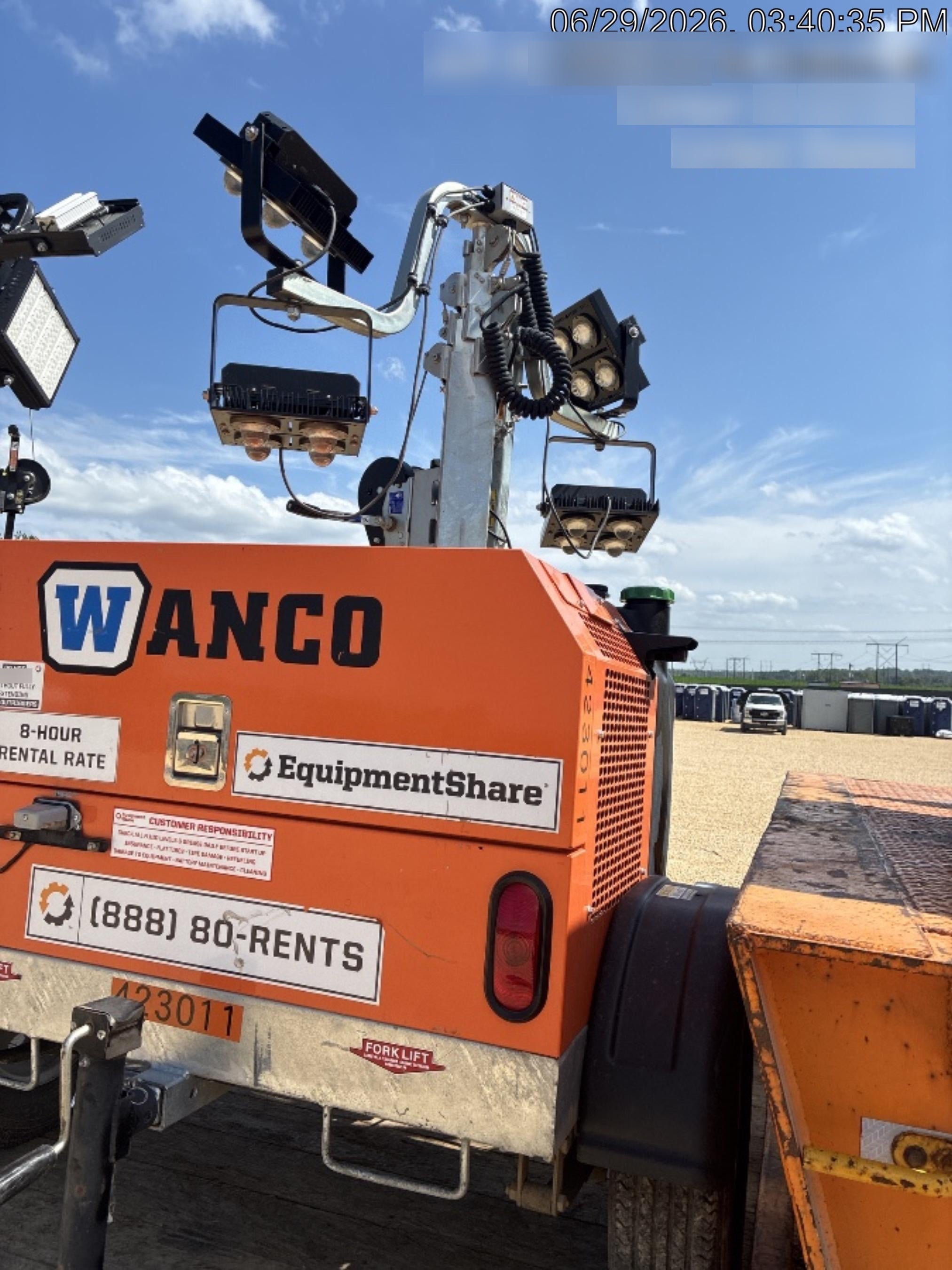 2024 Wanco WLTT-4MM4K Diesel, Deep Sea Controller, Shore Power Plug, Auto Start, (4) 350W LED Floodlights, 4kW Generator, 60 Gal Fuel Tank, 2" Ball, T3