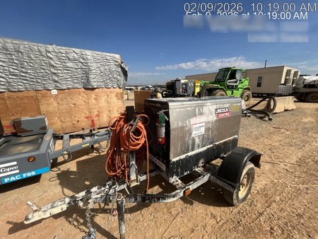 2019 Lincoln Electric Vantage 322 Welder Ready-Pak 3, Two wheel trailer, Fender and Light kit, Cable Rack