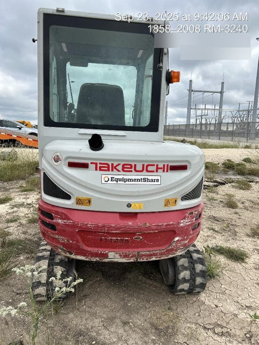 2020 Takeuchi TB-235-2CR Cab/Heat/Air, Rubber Tracks, Manual TAG QC