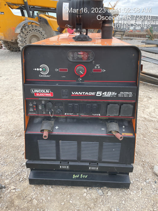 2021 Lincoln Electric Vantage 549X Ready Pak 3, ORANGE (includes trailer, cable rack, fender light kit)