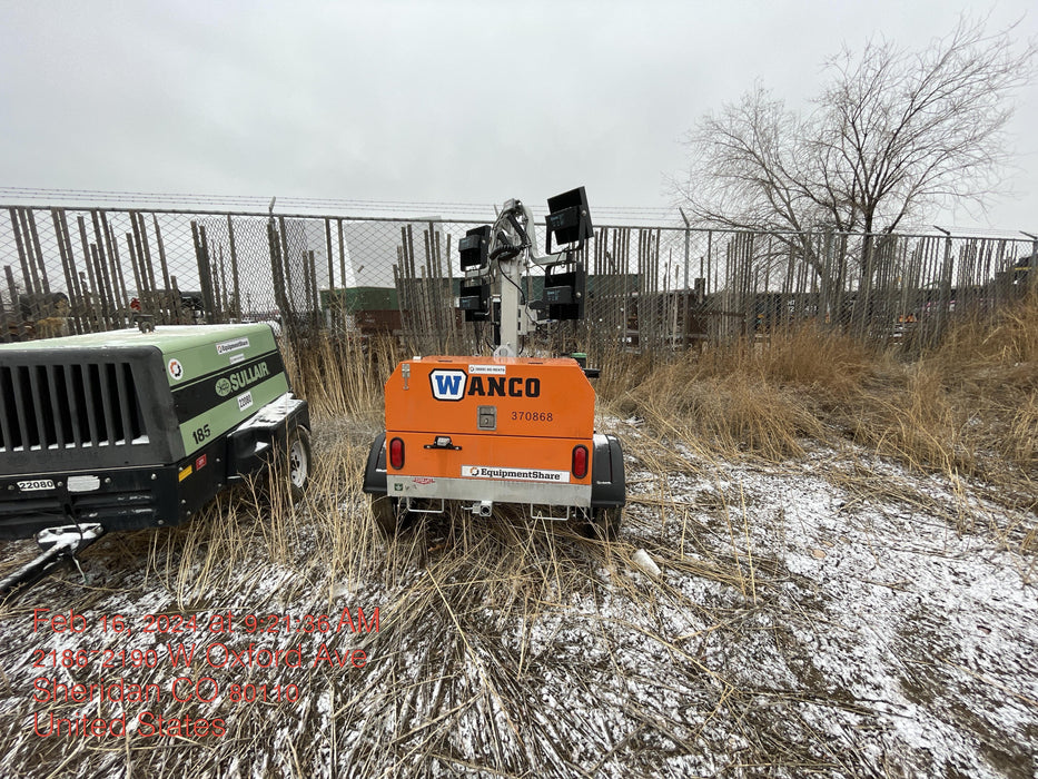 2023 Wanco WLTT-4MM4K Diesel, Deep Sea Controller, Shore Power Plug, Auto Start, (4) 350W LED Floodlights, 4kW Generator, 60 Gal Fuel Tank, 2" Ball, T3