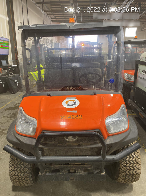 2022 Kubota RTV-X1140W-H Plastic Canopy, Windshield Acrylic Clear, LED Strobe Light, Wire Harness Kit, Back up Alarm