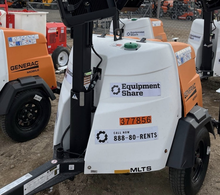 2023 Generac MLT2 Diesel, Flex Switch 120V Input, Powerzone Controller, 
(4) 320W LED Lights, 4kW Generator, 39.9 Gal Fuel Tank, 2" Ball, T3