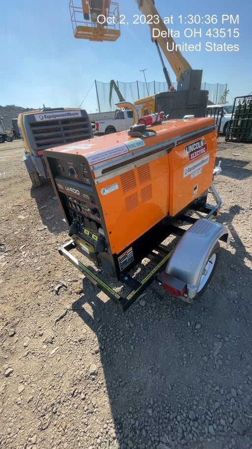 2022 Lincoln Electric LE400 Kubota V1505, Trlr, Cable Rack, Light Kit, ES Decals, T3