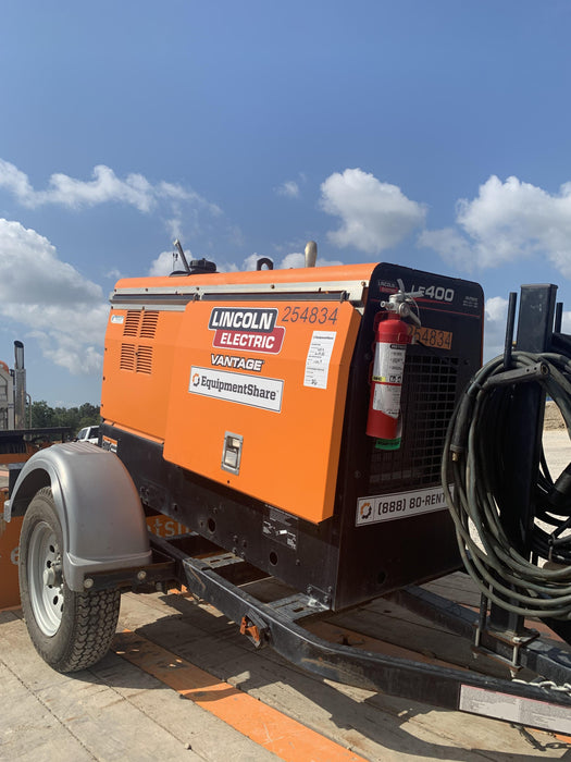 2022 Lincoln Electric LE400 Kubota V1505, Trlr, Cable Rack, Light Kit, ES Decals, T3