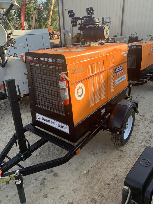 2021 Lincoln Electric Vantage 549X Ready Pak 3, ORANGE (includes trailer, cable rack, fender light kit)