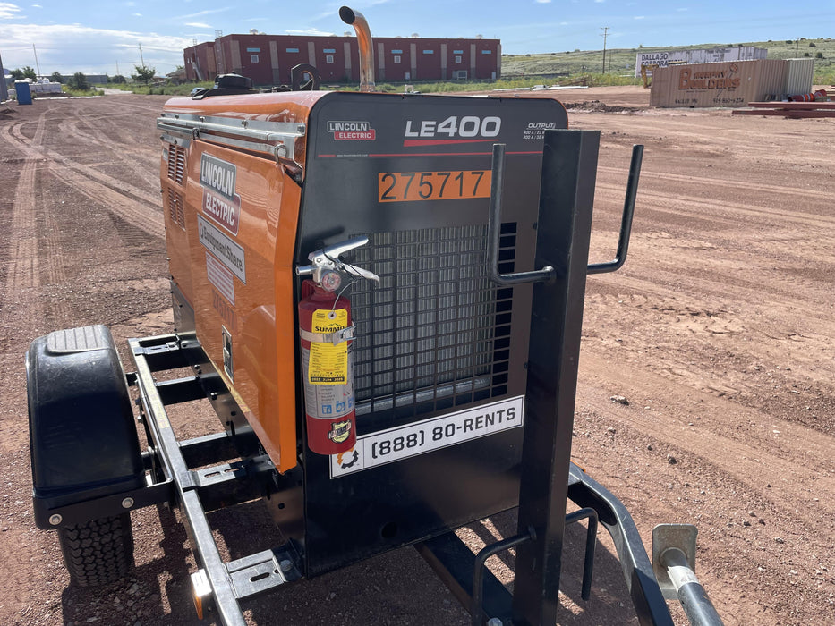 2022 Lincoln Electric LE400 Kubota V1505, Trlr, Cable Rack, Light Kit, ES Decals, T3