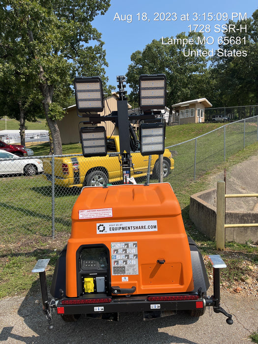 2023 Generac MLT2 Diesel, Flex Switch 120V Input, Powerzone Controller, (4) 320W LED Lights, 4kW Generator, 39.9 Gal Fuel Tank, 2" Ball, T3