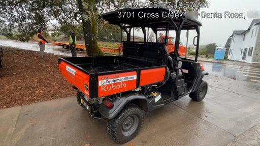 2022 Kubota RTV-X1140W-H Plastic Canopy, Windshield Acrylic Clear, LED Strobe Light, Wire Harness Kit, Back up Alarm