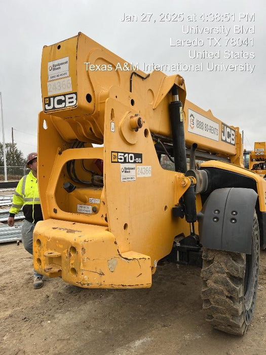 2019 JCB 510-56 JCB 510-56 74 HP w/Open ROPS, Beacon, Aux Hydraulics, Worklights, Solid Tires