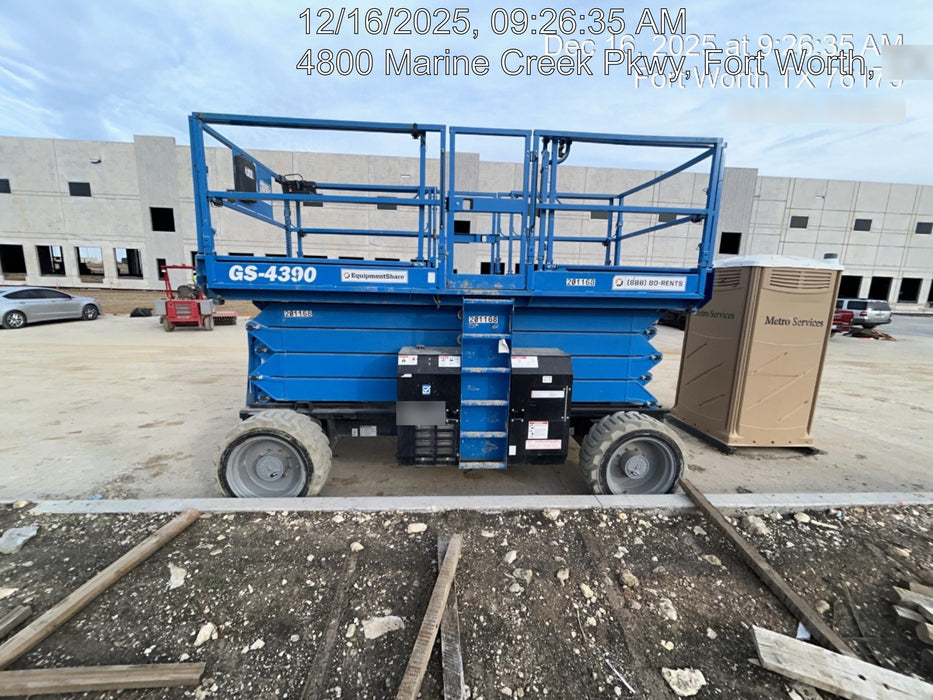 2018 Genie GTH-1056 Genie GTH-1056 w/CAB, Solid Tires, Work Lights, 60" carriage/forks, cab mesh, beacon