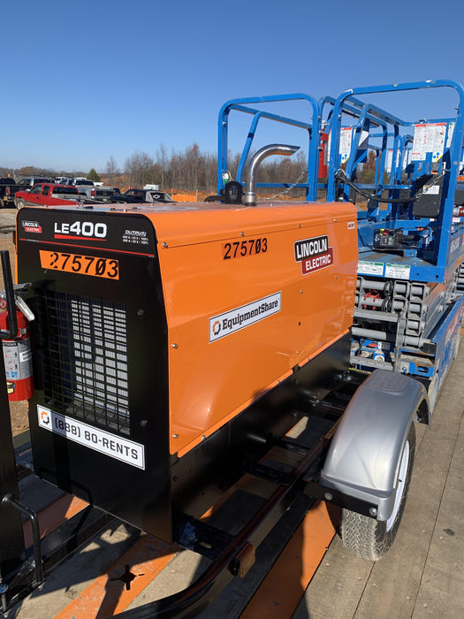 2022 Lincoln Electric LE400 Kubota V1505, Trlr, Cable Rack, Light Kit, ES Decals, T3