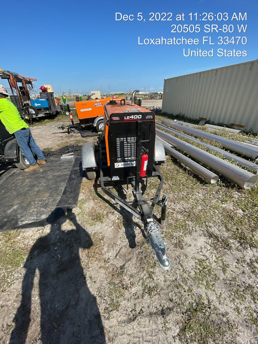 2022 Lincoln Electric LE400 Kubota V1505, Trlr, Cable Rack, Light Kit, ES Decals, T3