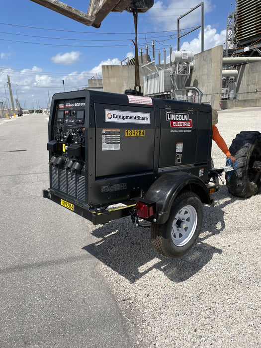 2021 Lincoln Electric Dual Maverick 200/200X Ready Pak 3, Includes Trailer, Cable Rack, Fender Light Kit