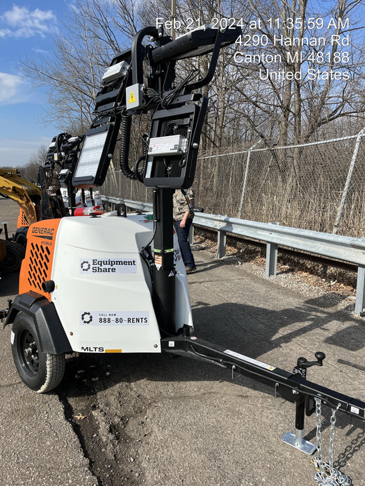 2024 Generac MLT2 Diesel, Flex Switch 120V Input, Powerzone Controller, 
(4) 320W LED Lights, 4kW Generator, 39.9 Gal Fuel Tank, 2" Ball, T3