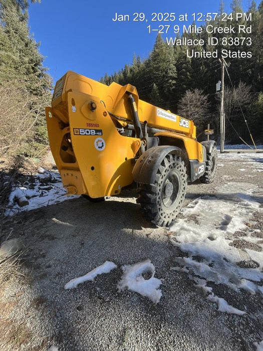 2020 JCB 509-42 Canopy, Solid Tires, Work Lights, Beacon, Aux Hydraulics, Back up Alarm, Lifting Eye, ES Decals