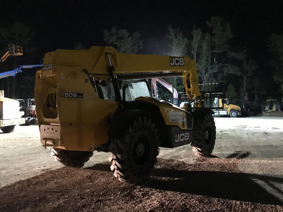 2020 JCB 509-42 Cab/Heat/Air, Solid Tires, Work Lights, Beacon, Aux Hydraulics, Back up Alarm, Lifting Eye, ES Decals
