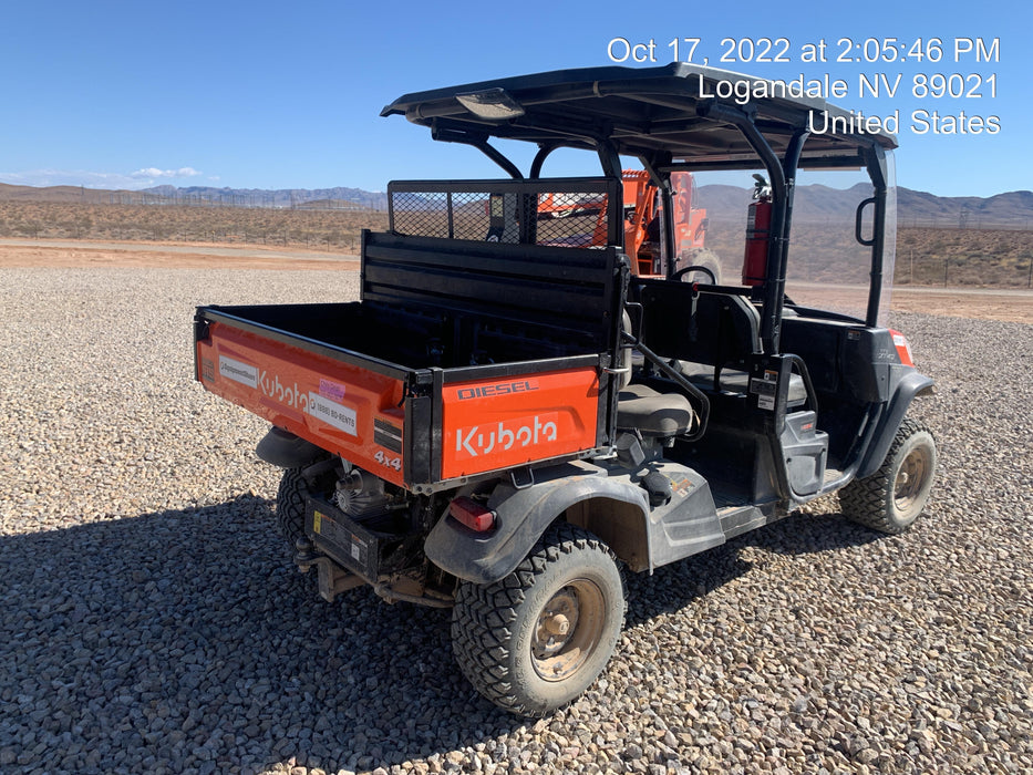 2022 Kubota RTV-X1140W-H Plastic Canopy, Windshield Acrylic Clear, LED Strobe Light, Wire Harness Kit, Back up Alarm