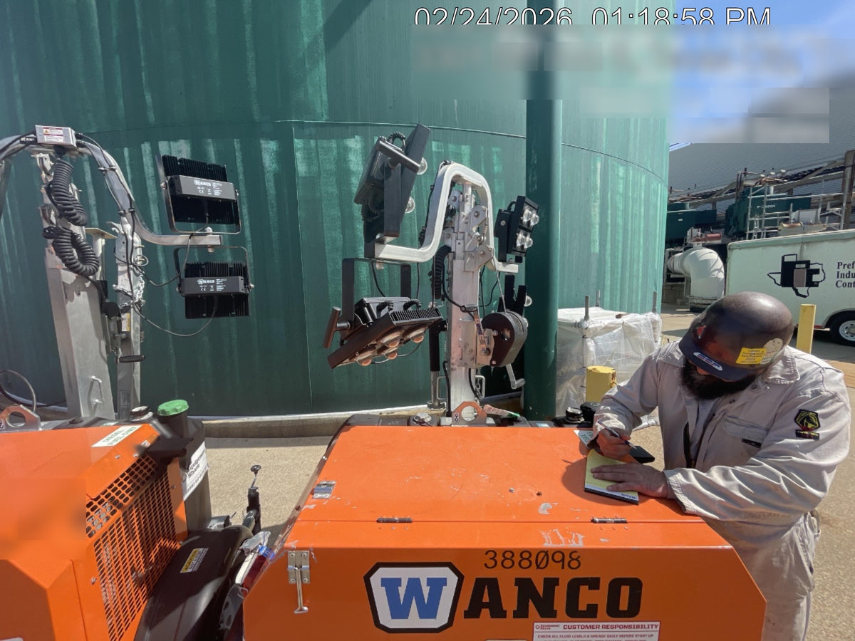 2024 Wanco WLTT-4MM4K Diesel, Deep Sea Controller, Shore Power Plug, Auto Start, (4) 350W LED Floodlights, 4kW Generator, 60 Gal Fuel Tank, 2" Ball, T3