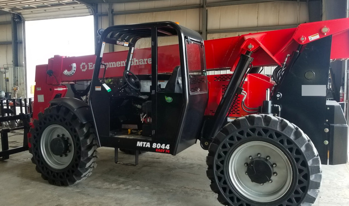 2019 Manitou MTA8044 74hp T4F, Open ROPS, Cab and Boom LED work lights, Auxiliary Hydraulics, Solid Tires, Amber strobe, Lift Hook 66" Carriage, 60" Forks