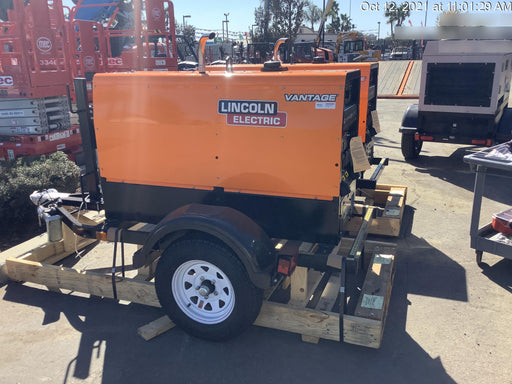 2021 Lincoln Electric Vantage 322 Vantage 322 Ready Pak 3 w/ Decals, ORANGE (includes trailer, cable rack, fender light kit) NO Telematics